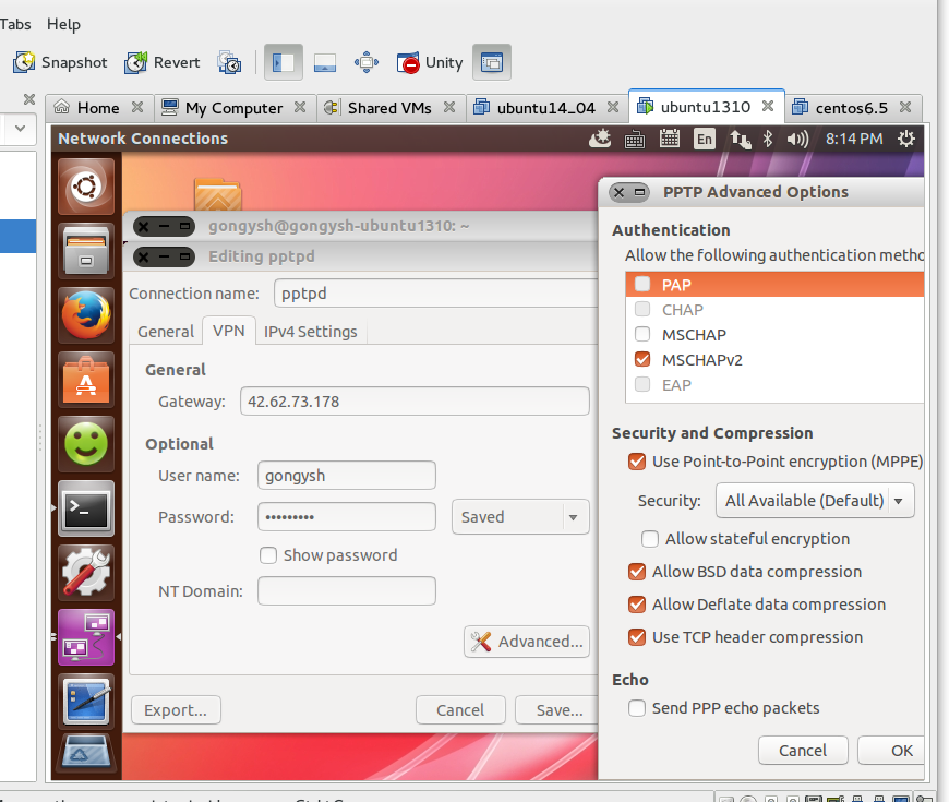 VPN on Ubuntu